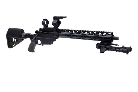 LaRue Tactical .308 Win Briefcase Sieta Bolt Action Rifle has an A-PEG grip